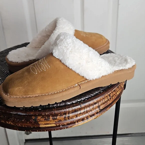 Ariat Jackie Square Toe Tan Slippers Women 8 - Picture 5 of 10